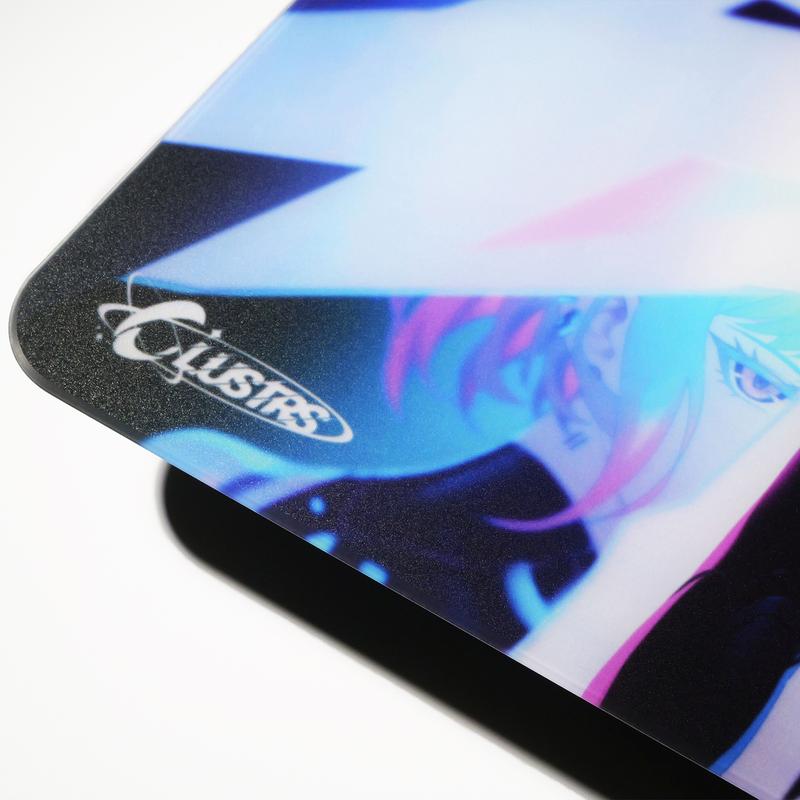 Clustrs ASTRA Gaming Glass Mouse Pad – Limited Edition, Precision Glide – 400*500*2.5mm – 2.5D edge
