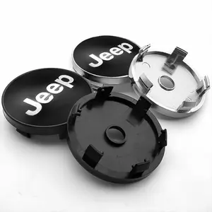 4PCS Car Wheel Stickers Center Hub Cap Car Emblem Badge Decal Stickers Accessories For Jeep Grand Cherokee Wrangler JK Gladiator Compass Renegade Patriot Liberty