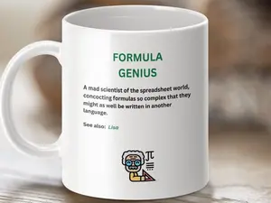 Formula Genius Mug, Quirky Scientist Coffee Cup, Unique Nerdy Math Gift, Geeky Coffee Mug, Unique Gift Idea
