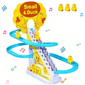 Duck Staircase Roller Coaster Toy with Music, Interactive Educational Toy for Kids, Ideal Gift for Halloween Christmas Thanksgiving Back-To-School Spring Easter Ramadan New Year Birthday Present