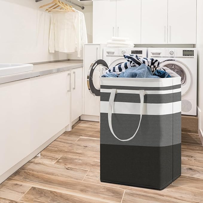 Laundry Basket Clothes Hamper Collapsible Laundry Basket with Handle Large Cotton Freestanding Clothes Hamper Storage Basket for Bedroom Laundry Hamper Dorm(100L) Laundry Basket Clothes Hamper Collapsible Laundry Basket with Handle Large Cotton Freestanding Clothes Hamper Storage Basket for Bedroom Laundry Hamper Dorm(100L)