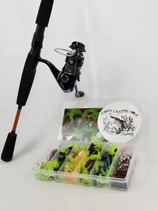 Cam's Complete 6'6" "Orange Poseidon" Titanium 10+1 (BB) Ball Bearing Reel Signature Series Curly Tail Combo  Special