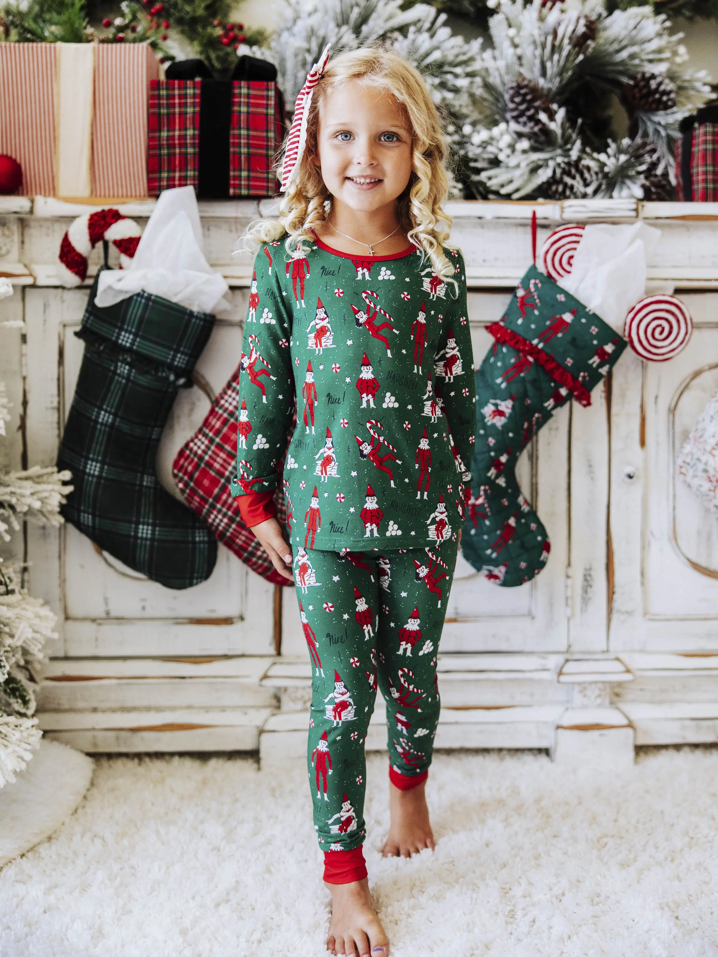 Cloud Fitted Pajamas - Elves