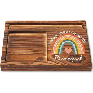 Appreciation Sticky Note Holder Gift Inspirational Office Desk Decor for School Principal Christmas Thank You Gift from Teacher Staff Self-Stick Memo Pad Stand YB371