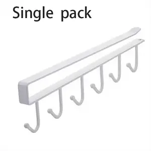 Kitchen Iron Hook, Seamless Cabinet Underneath Hook, Hanging Shelf Storage Rack, Bedroom Closet Organizer Hooks