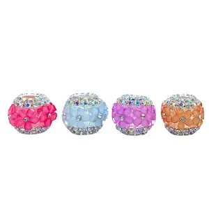 The Earth Laughs in Flowers Rhinestone Spacer Beads - Jewelry Making DIY Beaded Pen Supplies Blingy