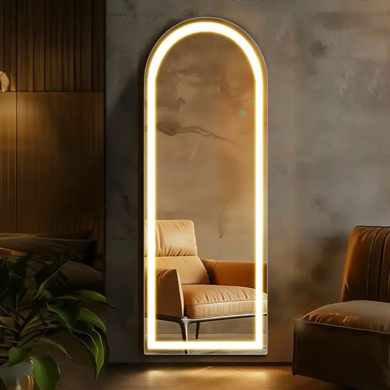 Full-Length LED Dimmable Floor Mirror