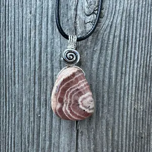 Rhodochrosite Necklace for Positivity and Love.