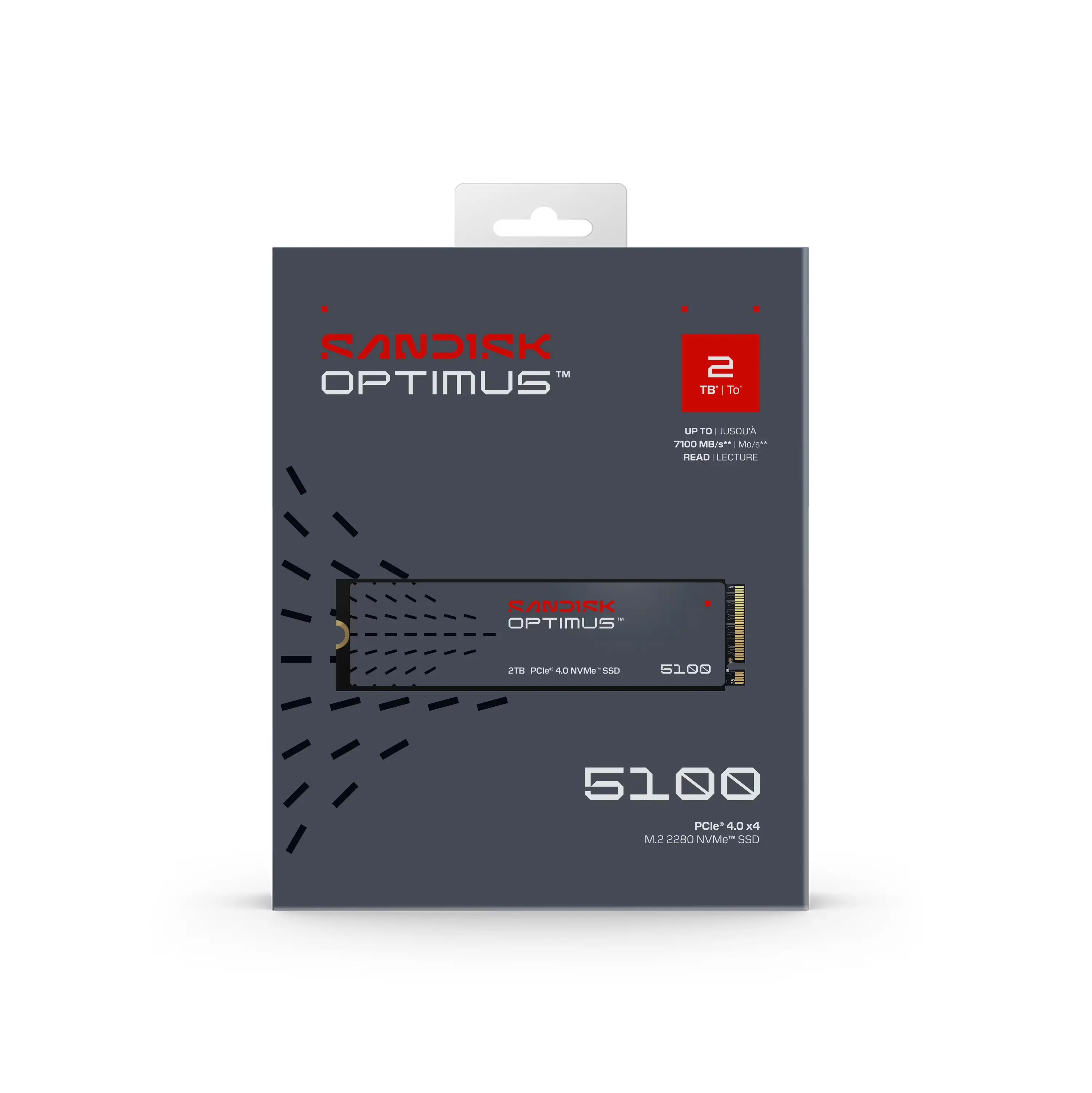Optimus 5100 2TB NVMe SSD - M.2 2280, PCIe Gen 4.0, Internal Solid State Drive - Read Speeds Up to 7,100MB/s, Upgrade Storage for PC/Laptops
