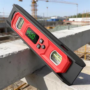 igital Level 9-Inch, Torpeo Level an Protractor with Bright LE isplay,  Base, Auio Inicator, IP54 Water Resistant for Construction