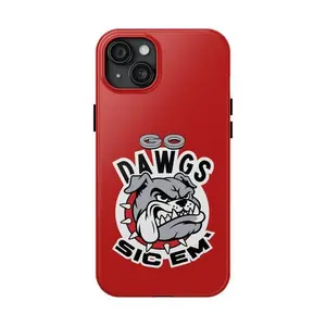Bulldogs Cell Phone Case, Go Dawgs, Sic em', College Sports Team Gear, Protective Phone 11-17