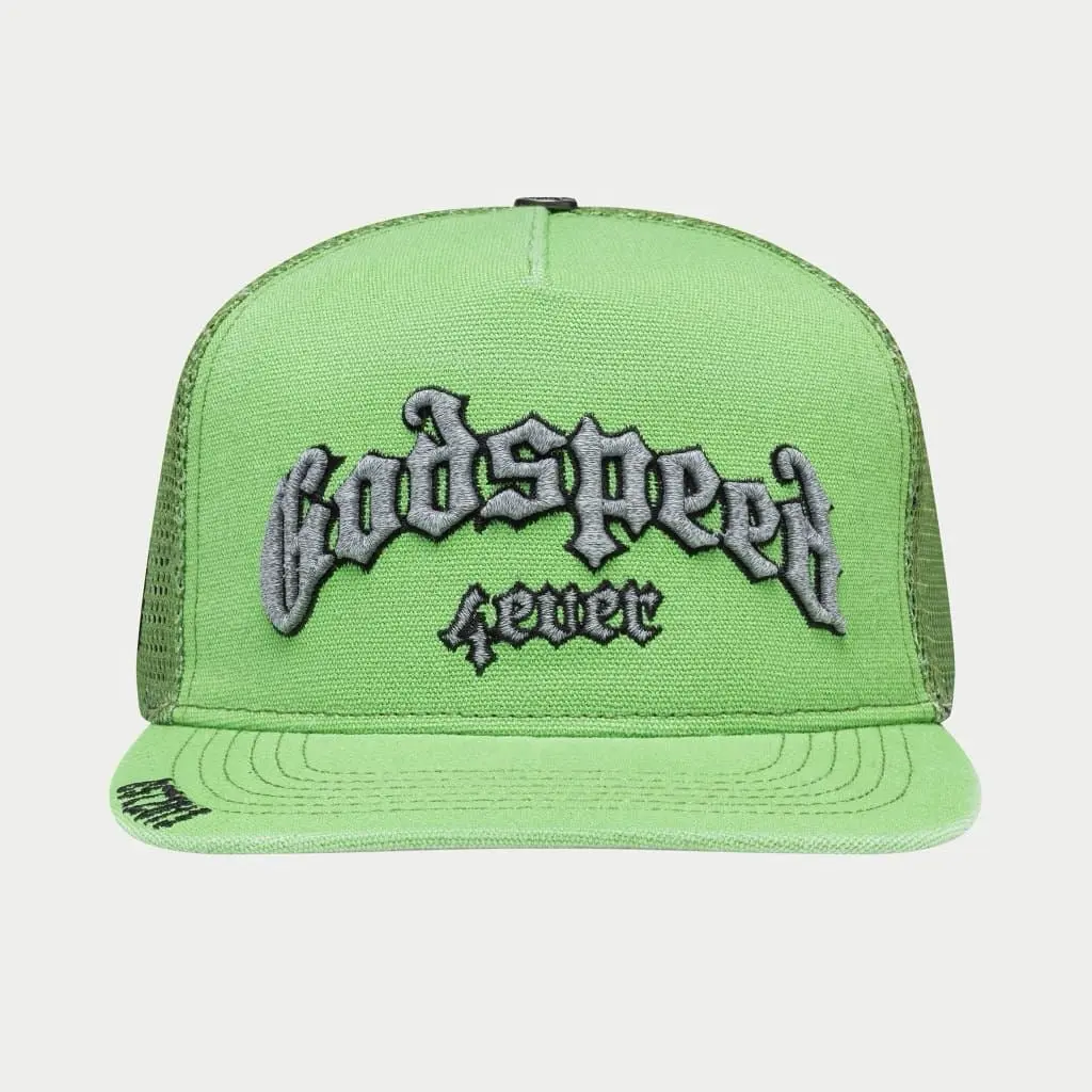 GodSpeed - GS Forever Trucker Hat (Lime Washed)