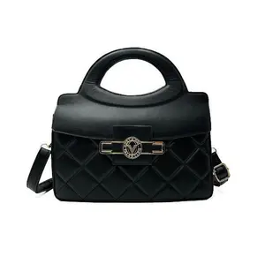 Valentino Orlandi Top Handle "V" Lock Handbag