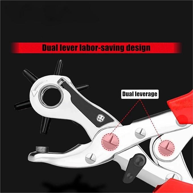 Hole Punch, Heavy Duty Leather Hole Puncher for Belts, Watch Bands, Straps, Dog Collars, Saddles, Shoes, Fabric, DIY Home or Craft Projects