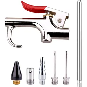 Air Blow  Accessory Kit with 5 Interchangeable Nozzles - 7 count Air Compressor Tools Kit