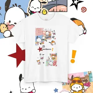 Pochacco Sanrio T-Shirt Gift For Pochacco Lover Vintage T-Shirt Sanrio Shirt Gift For Her Aesthetic Clothes Y2K Shirt Cute Pochacco Shirt