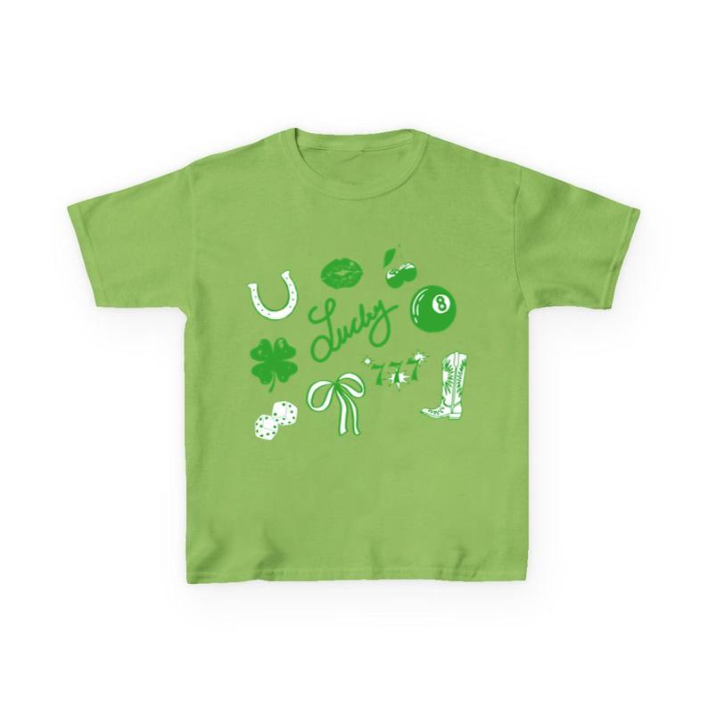 St Patrick's Day Baby Tee, Y2k Cropped Trendy St Patty's Day Baby Tee, Green Lucky Women_s Baby Tee, Day Drinking Top, St. Patrick's Day Gift, Gift For Her