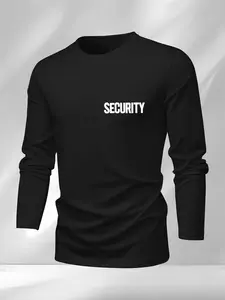 Men's long-sleeved security T-shirt