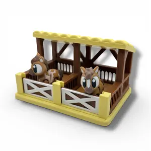 Mini Horse Stable Desk Decor – Farm Display - Desk top Decor