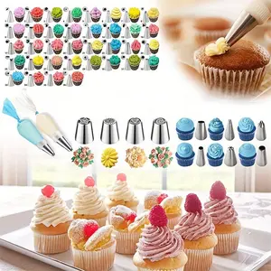 236-Piece Luxury Cream Cake Decorating Baking Set with Storage Box, Includes Piping Tips, Tools, Perfect for Beginners and Family Gatherings