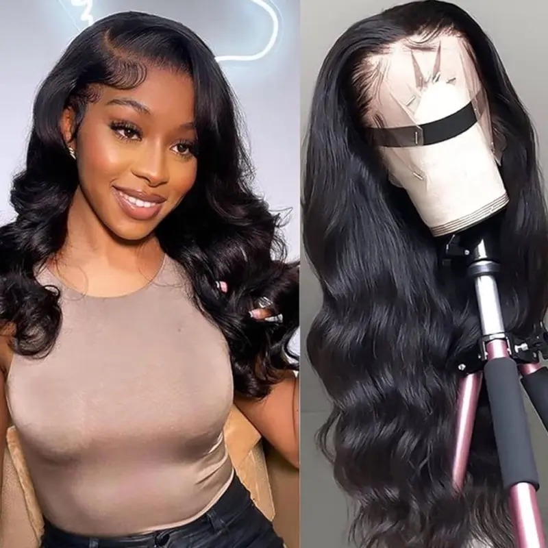 13x4 transparent lace front wigs Humana hair