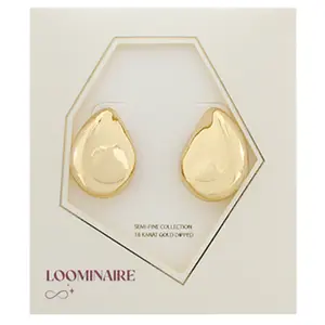 Flat Teardrop Earrings
