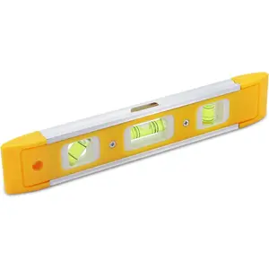 9 Inch (230 cm) Torpedo Level , Small Leveling Tool with 3 Bubble Spirit Levels (45, 90, 180 ) - Ideal for Hanging Pictures, Installing Shelves, and Home Renovations