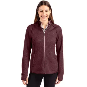 Cutter & Buck Mainsail Sweater-Knit Hoodie Womens Full Zip Jacket