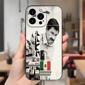 Scarface Artistic Graphic Protective Case for Mobile Phones Compatible with for iphone 16/15/14/13/12/11 Pro Max, Fashionable And Lightweight, Ideal for Both Men And Women, Making It a Great Gift