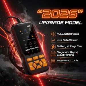 V520 Professional OBD2 Scanner USB Code Reader Engine Fault Diagnostic Tool Battery Tester for All OBDII Cars 1996+ 10 Languages