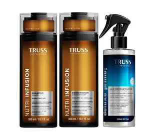 TRUSS Nutri Infusion Shampoo and Conditioner Set Bundle with Deluxe Prime Hair