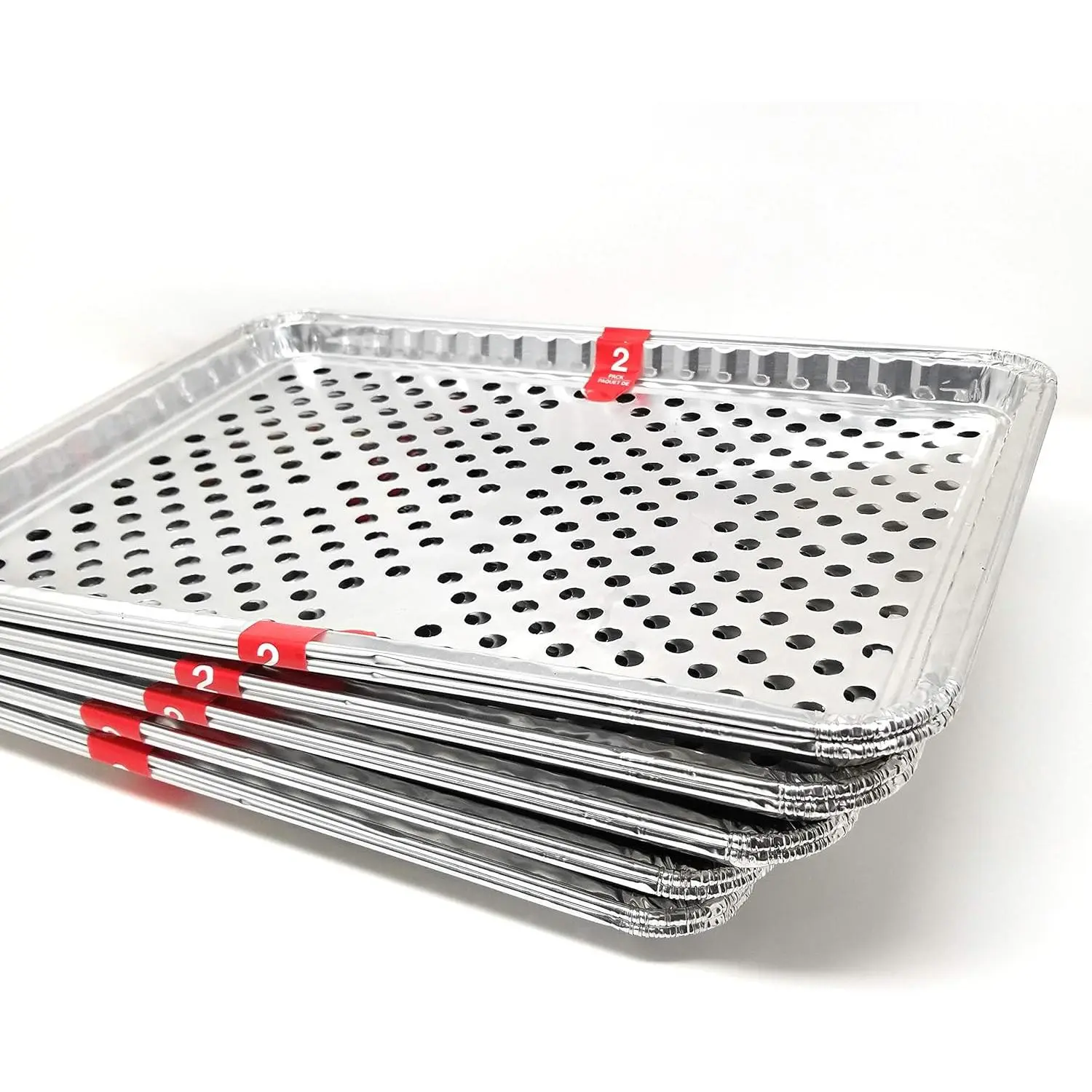 Foil Disposable Grill Topper Trays, 2-ct. Packs - 15 1/2 X 10 3/8 - (5 Packs of 2)