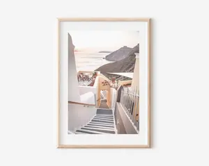 [UNFRAMED POSTER] Greece Print, Greece Wall Art, Santorini Print, Greece Printable Art, Mykonos Print, Coastal Wall Decor, Greek Art Decor, Greece Poster