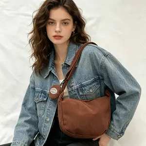 Vintage College Style Corduroy Shoulder Bag, Lightweight Casual Crossbody Purse, Versatile Everyday Tote Bag for Commuting and Daily Travel