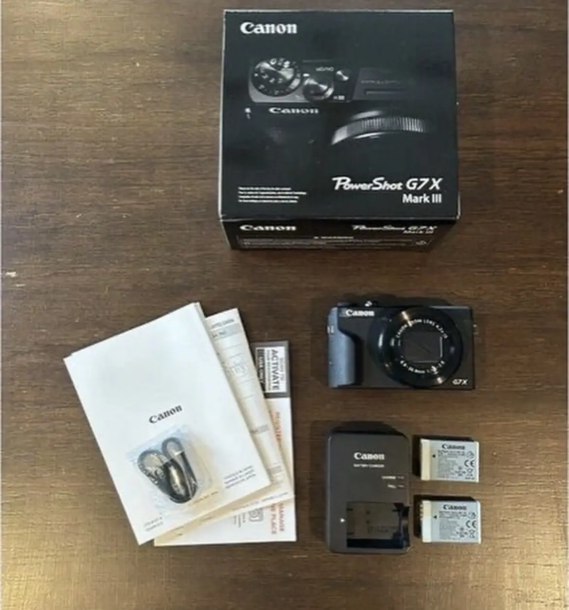NEW Canon PowerShot G7 X Mark III 20.1MP Digital Camera- Black