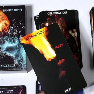 78 Cards Yin Yang Oracle Cards Fate Fortune Telling Game Deck Tarot Card Decks For Party Gathering Tarot Divination Tools Card Games