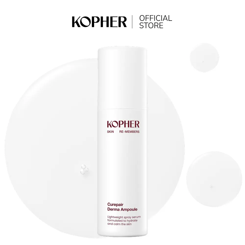 [KOPHER Official] Curepair Derma Ampoule Mist l Korean Skincare with 10GF, EGF Serum Mist, Mildly Acidic Mist, Redness & Soothing Care, Skin Barrier Repair, Improves Skin Tone 3.38 fl.oz.