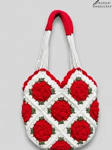 Handmade Rose LOOP Crochet Bag