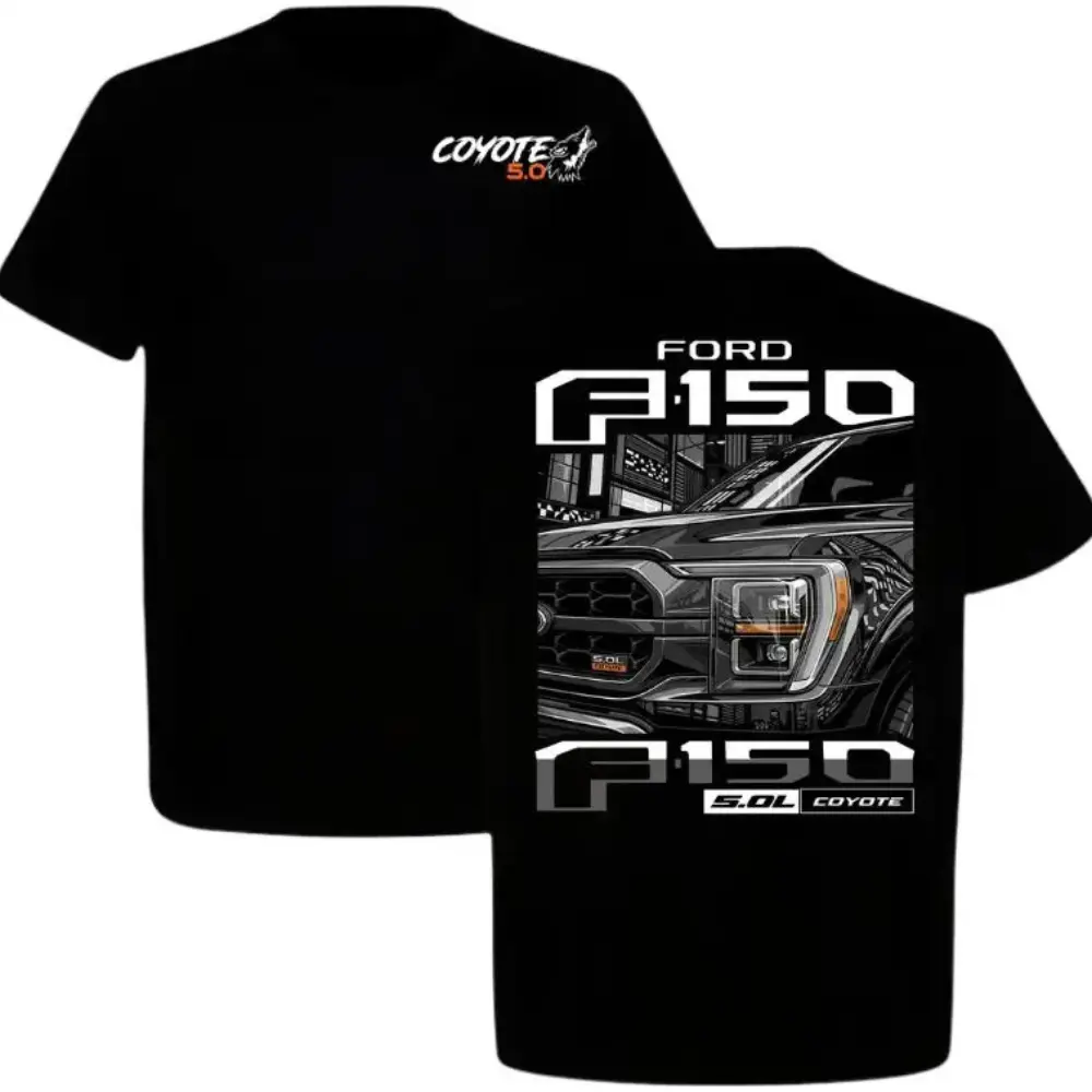 Ford F150 Coyote 5.0 T-Shirt, Performance Truck Graphic Tee, Modern Pickup Truck Shirt for Ford Lovers, F150 Enthusiast Tee, Gift for Truck Guys