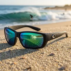 Costa Del Mar Sunglasses for Men - Fantail Mens Polarized Sunglasses, UV Protection for Fishing, Boating & Beach 580G Size 59