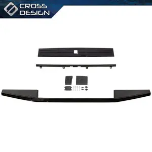 CROSSDESIGN Tailgate Molding Cap Fit For 2015-2020 Ford F150 w/Flexible Flex Integrated Step