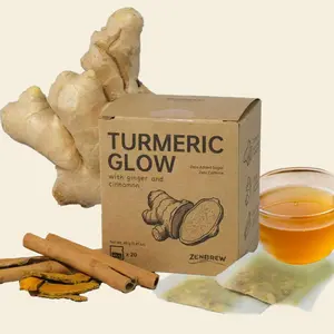 Turmeric Ginger Cinnamon Tea – 100% Natural, Anti-Inflammatea, Eco-conscious Bags, Caffeine-Free, Gluten-Free, No Added Sugar, Vegan Vegetarian Friendly Loaded Tea Bags, Healthy Beverage