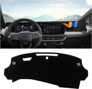 KUST Dashboard Cover Mat for Chevy Chevrolet Equinox EV 2024 2025 2026 Accessories Dash Cover Upgrade Velvet Dash Mat Sunshade Glare UV Rays Protector