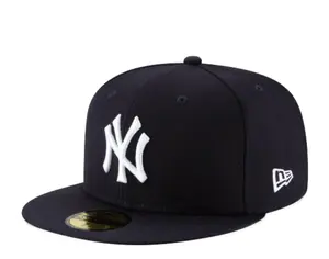 New Era 59Fifty New York Yankees Men Fitted Hat Navy Blue