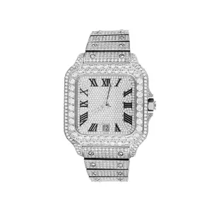 Moissanite VVS Automatic Watch Stainless Steel Men Custom Icy Hip Hop
