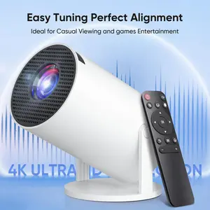 Mini Projector With 5GHz And Bluetooth, 1080P Portable Projector, Movie Projector for Bedroom, Supports Video, multimedia, screen sharing, and screen mirroring