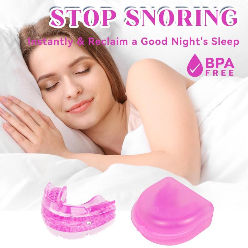 Adjustable Anti-snore Mouthpiece, 1 Box Professional Teeth Mouth Guard, Teeth Grinding Mouth Guard, Night Guard Teeth, Oral Care Tool for Men & Women
