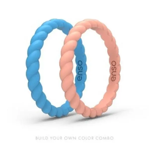 Enso Bundle Braided Stackable Rings