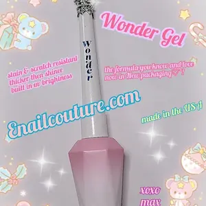 Wonder Gel top coat  now stain and scratch repellent formula no wipe shine gel top coatsealer