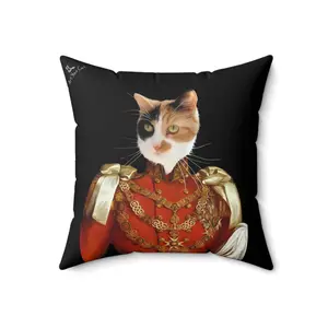 Custom Cat Throw Pillow - The King
